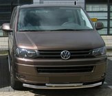 Volkswagen T5 2010-2015 Vordere Doppelstoßstange 60/48mm (Edelstahl) 60 x 42 mm Foto 1
