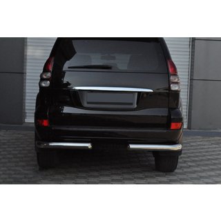Hintere Eckschutzrohre AK003 (2 Stk., Edelstahl) Toyota Land Cruiser Prado 120 2002-2009 Foto 4