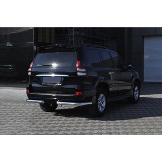 Hintere Eckschutzrohre AK003 (2 Stk., Edelstahl) Toyota Land Cruiser Prado 120 2002-2009 Foto 3