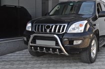 Toyota Land Cruiser Prado 120 2002-2009 Frontbügel niedrig WT003 (Edelstahl) Foto 3