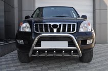 Toyota Land Cruiser Prado 120 2002-2009 Frontbügel niedrig WT003 (Edelstahl) Foto 4