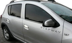 Renault Sandero 2013-2022 Chrom Türgriffblenden (4 Stk., Edelstahl) OmsaLine - Italienischer Edelstahl Foto 1