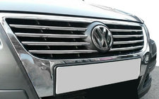 Volkswagen Passat B6 2006-2012 Chrom Kühlergrill Abdeckungen (8 Stk, Edelstahl) Foto 1