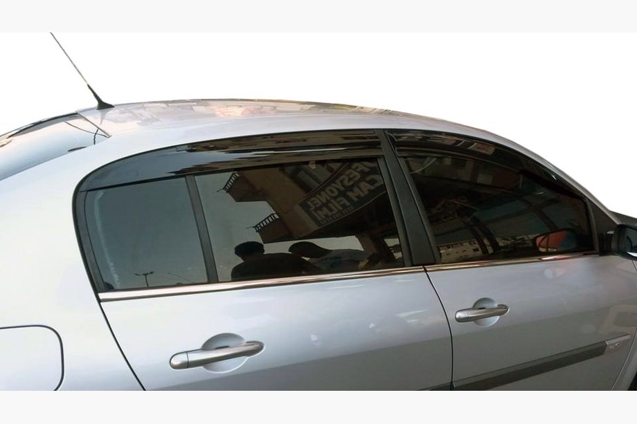 Renault Megane II 2004-2009 Fensterzierleisten außen Edelstahl (4 Stk) SD/SW, OmsaLine - Italienischer Edelstahl Foto 3