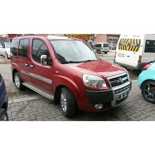 Türleisten Breites Modell (4 Stk, Edelstahl) Fiat Doblo I 2005-2010 Foto 4