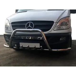 Frontbügel WT003-Plus (Edelstahl) Mercedes Sprinter W906 2006–2018 Foto 1