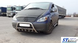 Mercedes Viano 2004-2014 Frontbügel WT003/004 (Edelstahl) 60mm, mit Schriftzug Foto 9
