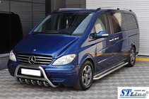 Mercedes Viano 2004-2014 Frontbügel WT003/004 (Edelstahl) 60mm, mit Schriftzug Foto 5