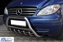 Mercedes Viano 2004-2014 Frontbügel WT003/004 (Edelstahl) 60mm, mit Schriftzug Foto 6