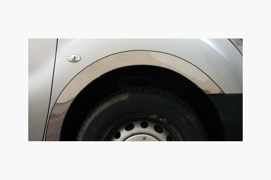 Citroen Berlingo 2008-2018 Radlaufleisten Edelstahl (4 Stk) 1 Seitentür, Edelstahl Foto 4