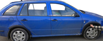 Skoda Fabia 2000-2007 Kotflügelverbreiterungen (Set, schwarz) Foto 1
