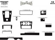 Mercedes C-class W202 1993-2001 Armaturenbrett Abdeckungen (1995-1997) Carbon Foto 4