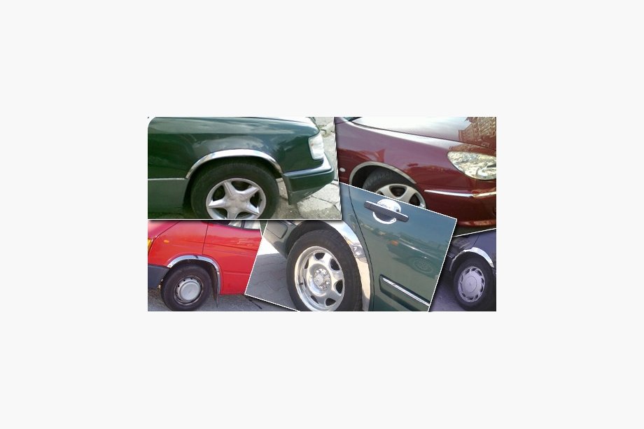 Citroen Berlingo 2008-2018 Radlaufleisten Edelstahl (4 Stk) 1 Seitentür, Edelstahl Foto 6