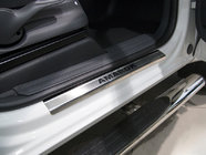 Volkswagen Amarok 2010-2022 Einstiegsleisten Abdeckungen Nataniko (4 Stk., Edelstahl) Carbon - 3M Band, 0.8 mm Foto 1