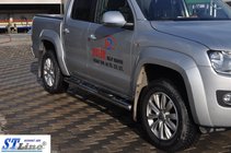Volkswagen Amarok 2010-2022 Seitliche Rohre (2 Stk., Edelstahl) Foto 7