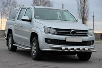 Volkswagen Amarok 2010-2022 Frontschutzbügel F3-08.7 (Edelstahl) Foto 3