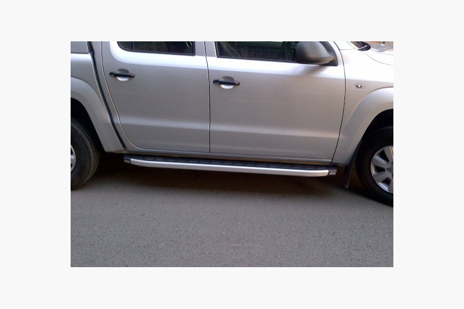 Volkswagen Amarok 2010-2022 Seitenstufen Fullmond Grey (2 Stk, Alu) Image
