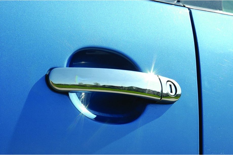 Skoda Rapid 2012-2019 Chrom Türgriffblenden (4 Stk, Edelstahl) Carmos - Türkischer Edelstahl Image