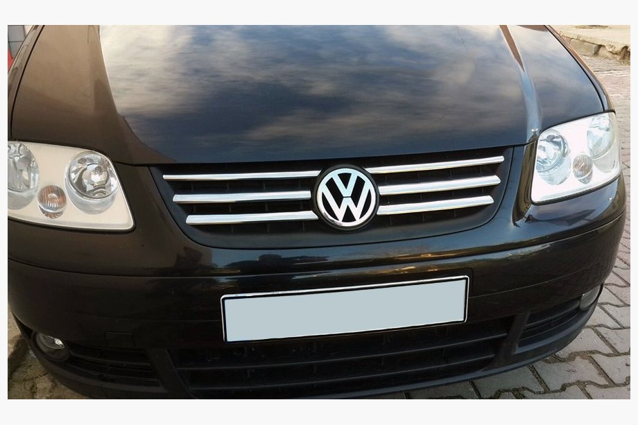 Volkswagen Caddy 2004-2010 Chrom Kühlergrill Blenden Life (6 Stk, Edelstahl) Image