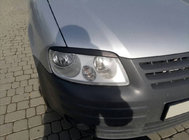 Volkswagen Caddy 2004-2010 Scheinwerferblenden (schwarz) Schwarz Matt Foto 5