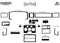 Volkswagen T4 Transporter 1990-2003 Armaturenbrett Abdeckungen (1996-1999) Foto 4