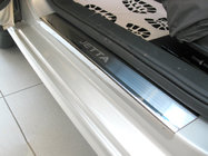 Volkswagen Jetta 2011-2018 Einstiegsleisten Abdeckungen Nataniko (4 Stk., Edelstahl) Premium - 3M Klebeband, 0.8 mm Foto 1