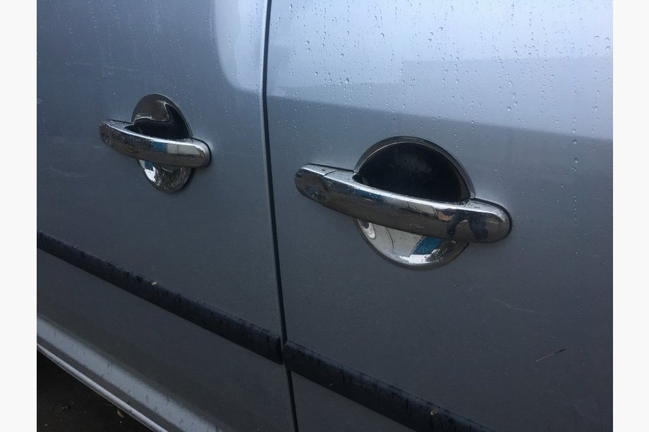 Volkswagen Caddy 2004-2010 Edelstahl Türgriffblenden 3 Stück, OmsaLine - Italienischer Edelstahl Foto 3