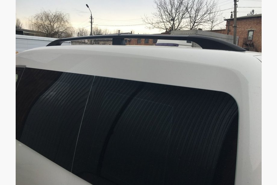 Volkswagen Caddy 2015-2020 Dachreling Schwarz Maxi Basis, Kunststofffüße Foto 5