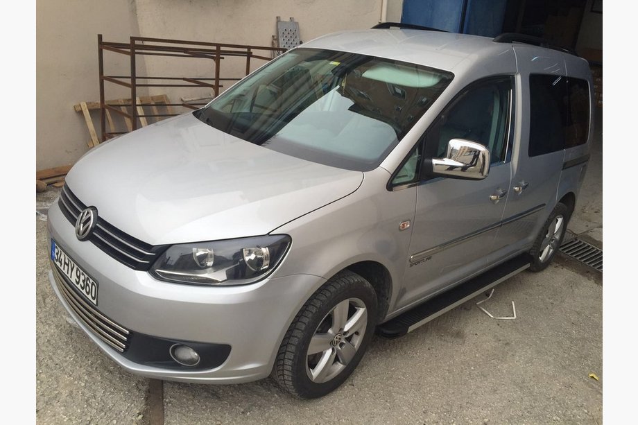 Volkswagen Caddy 2004-2010 Chrom Spiegelabdeckungen (2 Stk) Chrom Kunststoff Foto 2