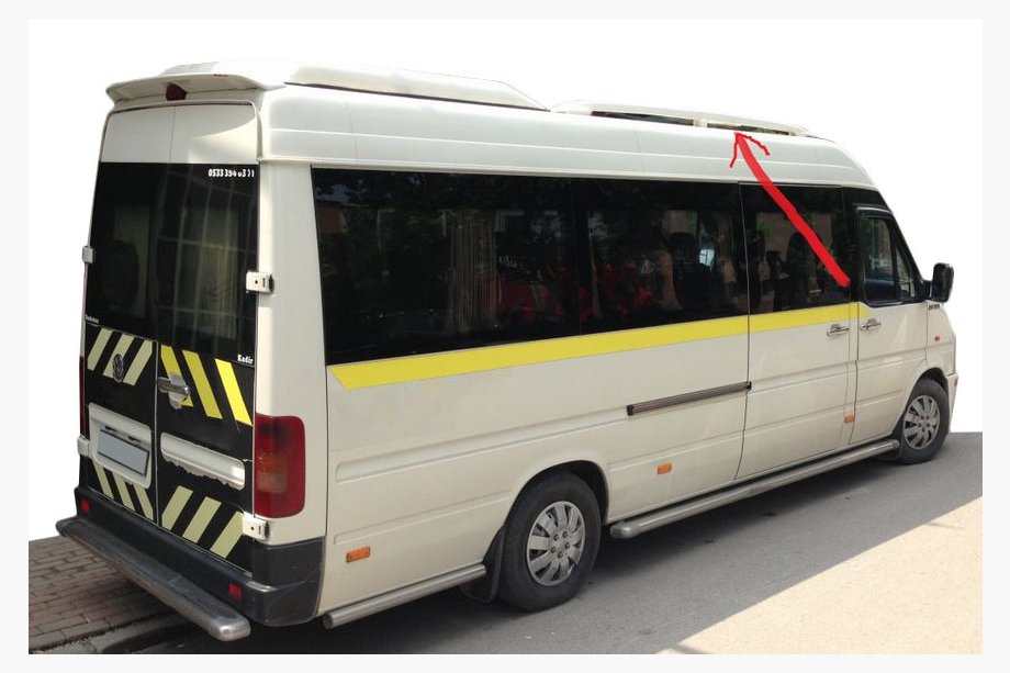 Volkswagen LT 1995-2006 Dachreling (2 Stk, grundiert zum Lackieren) Image