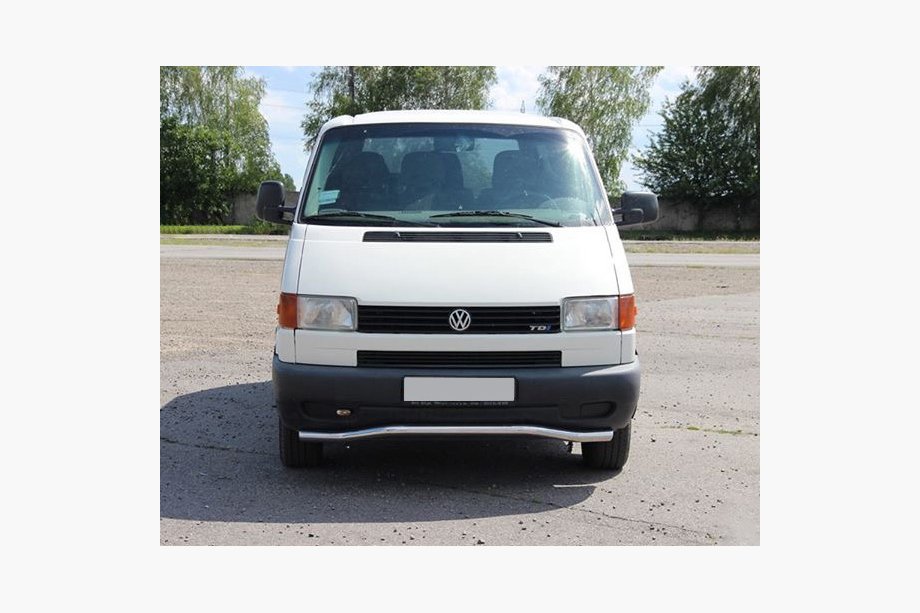 Volkswagen T4 Transporter 1990-2003 Unterer Einzelrohrschutz Welle ST007 (Edelstahl) 60mm Image