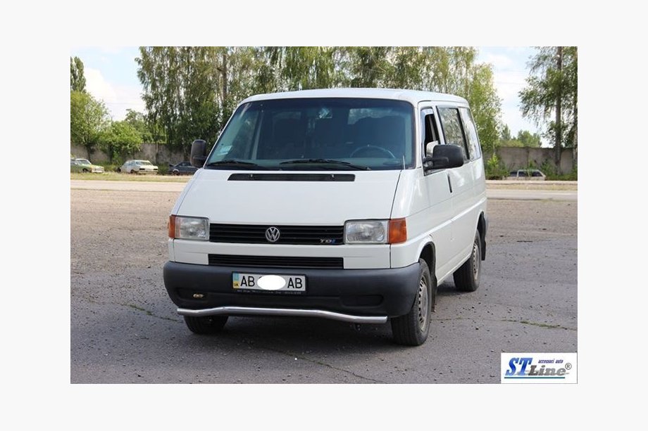 Volkswagen T4 Transporter 1990-2003 Unterer Einzelrohrschutz Welle ST007 (Edelstahl) 51mm Foto 2