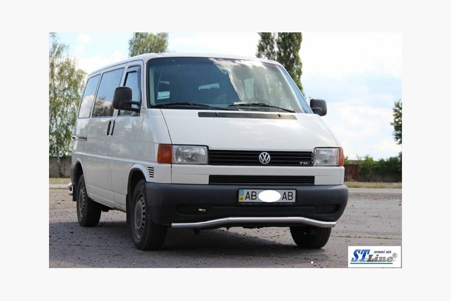 Volkswagen T4 Transporter 1990-2003 Unterer Einzelrohrschutz Welle ST007 (Edelstahl) 51mm Foto 3