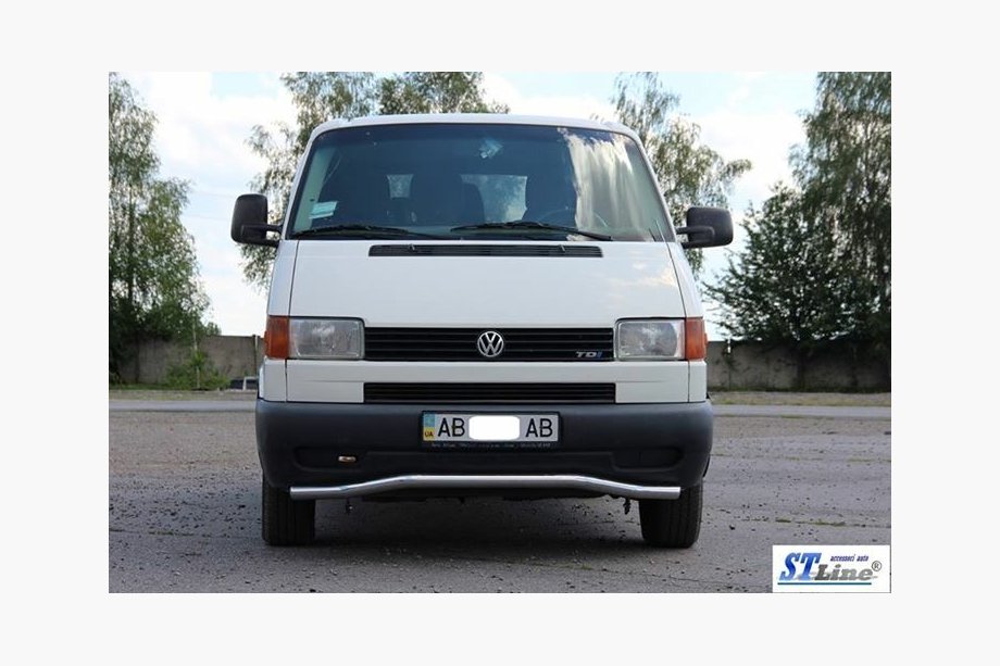 Volkswagen T4 Transporter 1990-2003 Unterer Einzelrohrschutz Welle ST007 (Edelstahl) 51mm Foto 4