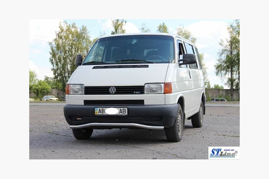 Volkswagen T4 Transporter 1990-2003 Unterer Einzelrohrschutz Welle ST007 (Edelstahl) 51mm Foto 5