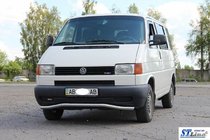 Volkswagen T4 Transporter 1990-2003 Unterer Einzelrohrschutz Welle ST007 (Edelstahl) 60mm Foto 5