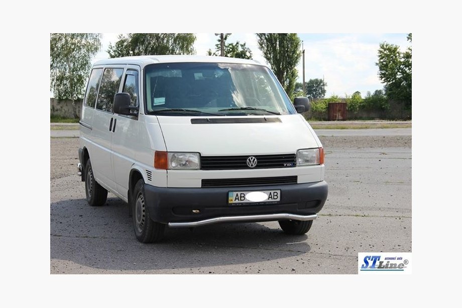 Volkswagen T4 Transporter 1990-2003 Unterer Einzelrohrschutz Welle ST007 (Edelstahl) 51mm Foto 6