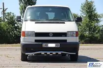 Volkswagen T4 Caravelle/Multivan 1990–2003 Frontschutzbügel mit Grill ST010 (Edelstahl) Foto 2