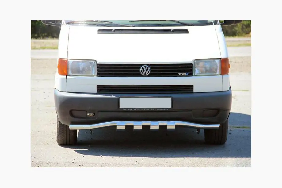 Volkswagen T4 Caravelle/Multivan 1990–2003 Frontschutzbügel mit Grill ST010 (Edelstahl) Image