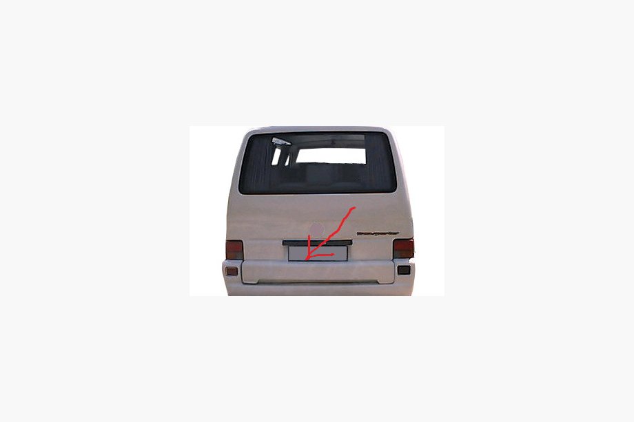 Volkswagen T4 Caravelle/Multivan 1990–2003 Heckklappenabdeckung (grundiert zum Lackieren) Image
