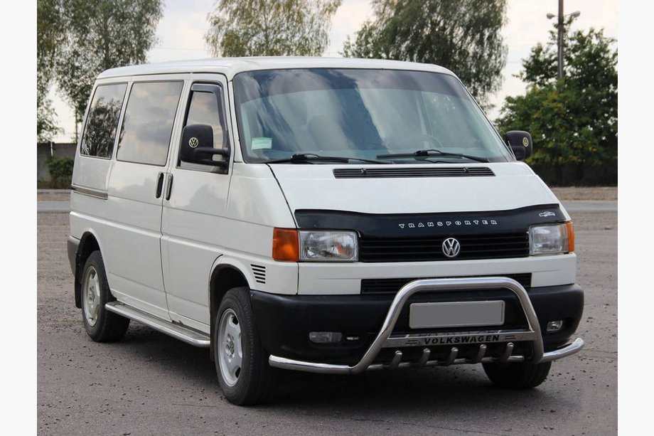 Volkswagen T4 Transporter 1990-2003 Frontbügel WT003 Plus-1 (Edelstahl) Image