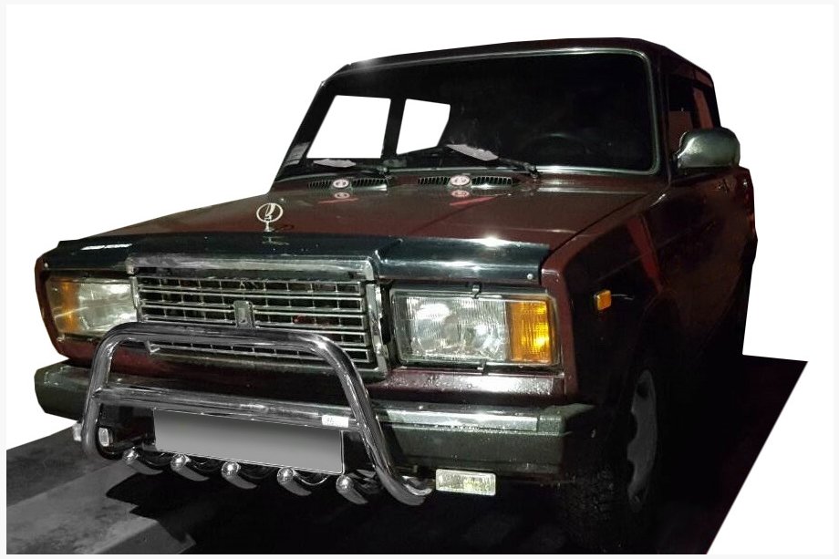 VAZ 2107 1982-2012 Frontbügel WT003 (42mm, Edelstahl) Image