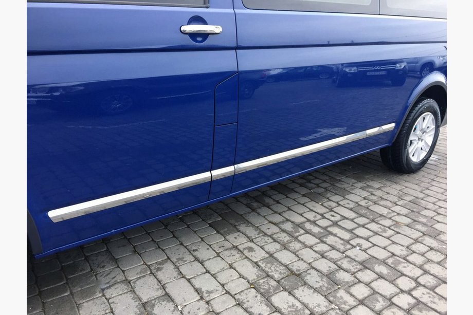 Volkswagen T5 Multivan 2003–2010 Türleisten Edelstahl Chrom Image