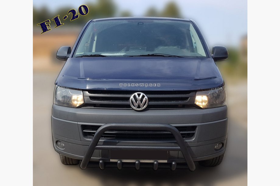 Volkswagen T5 2010-2015 Frontbügel WT003 Schwarz Edelstahl Image