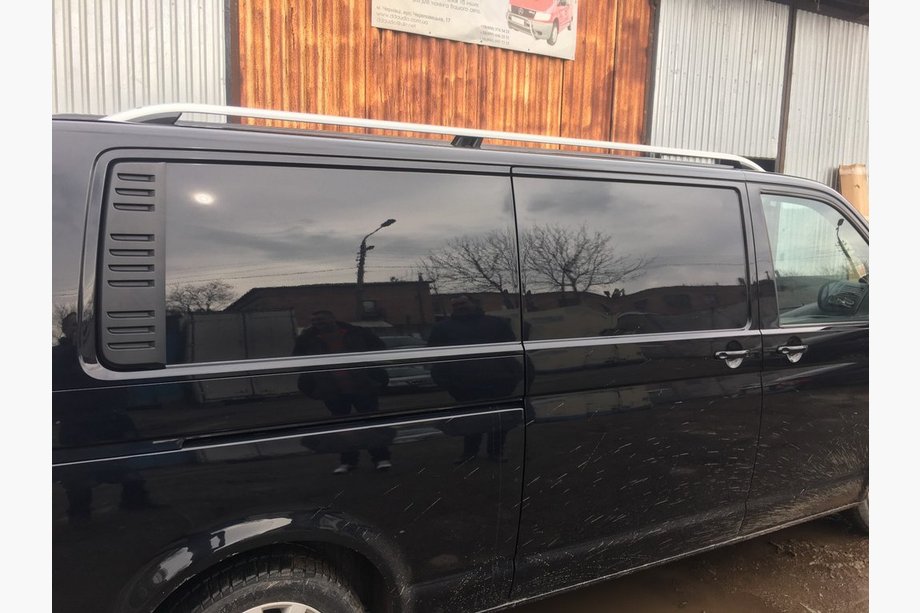 Volkswagen T6 2015-2024 Dachreling CROWN (grau matt) Langer Radstand Foto 6