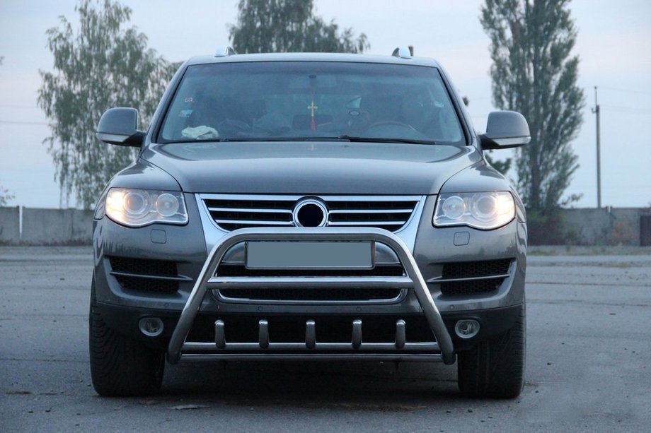 Volkswagen Touareg 2002–2010 Frontbügel WT003 Special (Edelstahl) Foto 4