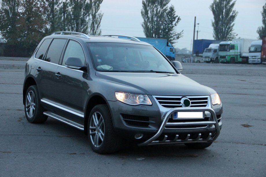 Volkswagen Touareg 2002–2010 Frontbügel WT003 Special (Edelstahl) Foto 2