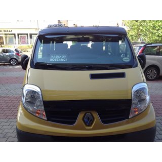 Frontscheibenblende (schwarz glanz, 5mm) Nissan Primastar 2002-2014 Foto 3