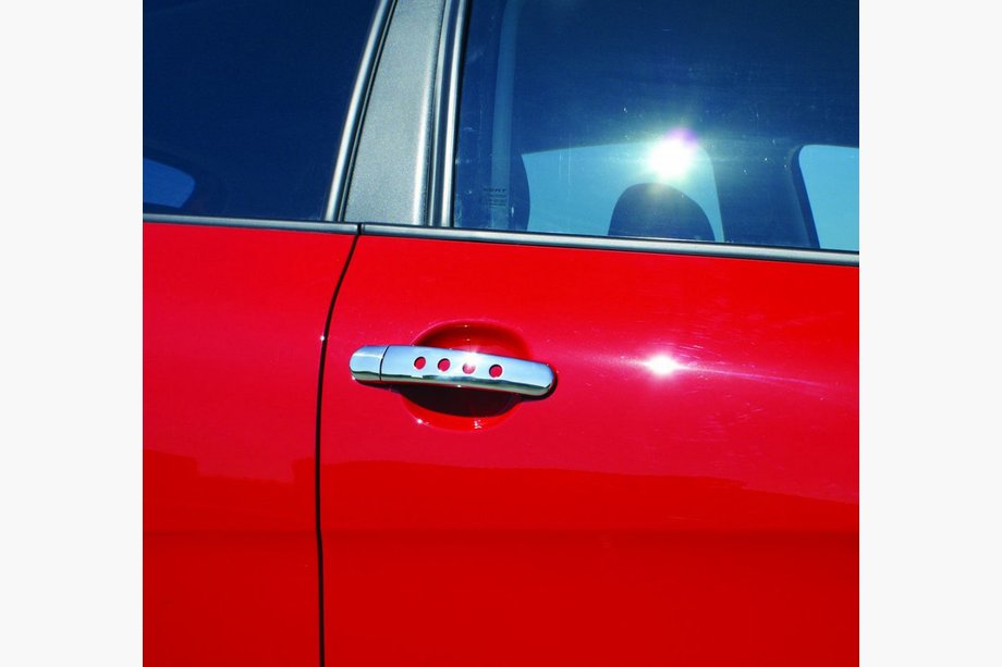 Skoda Superb 2001-2009 Chrom Türgriffblenden mit Löchern (4 Stk, Edelstahl) Image