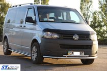 Volkswagen T5 2010-2015 Unterer Doppelrohrschutz 70/48mm Edelstahl Foto 3